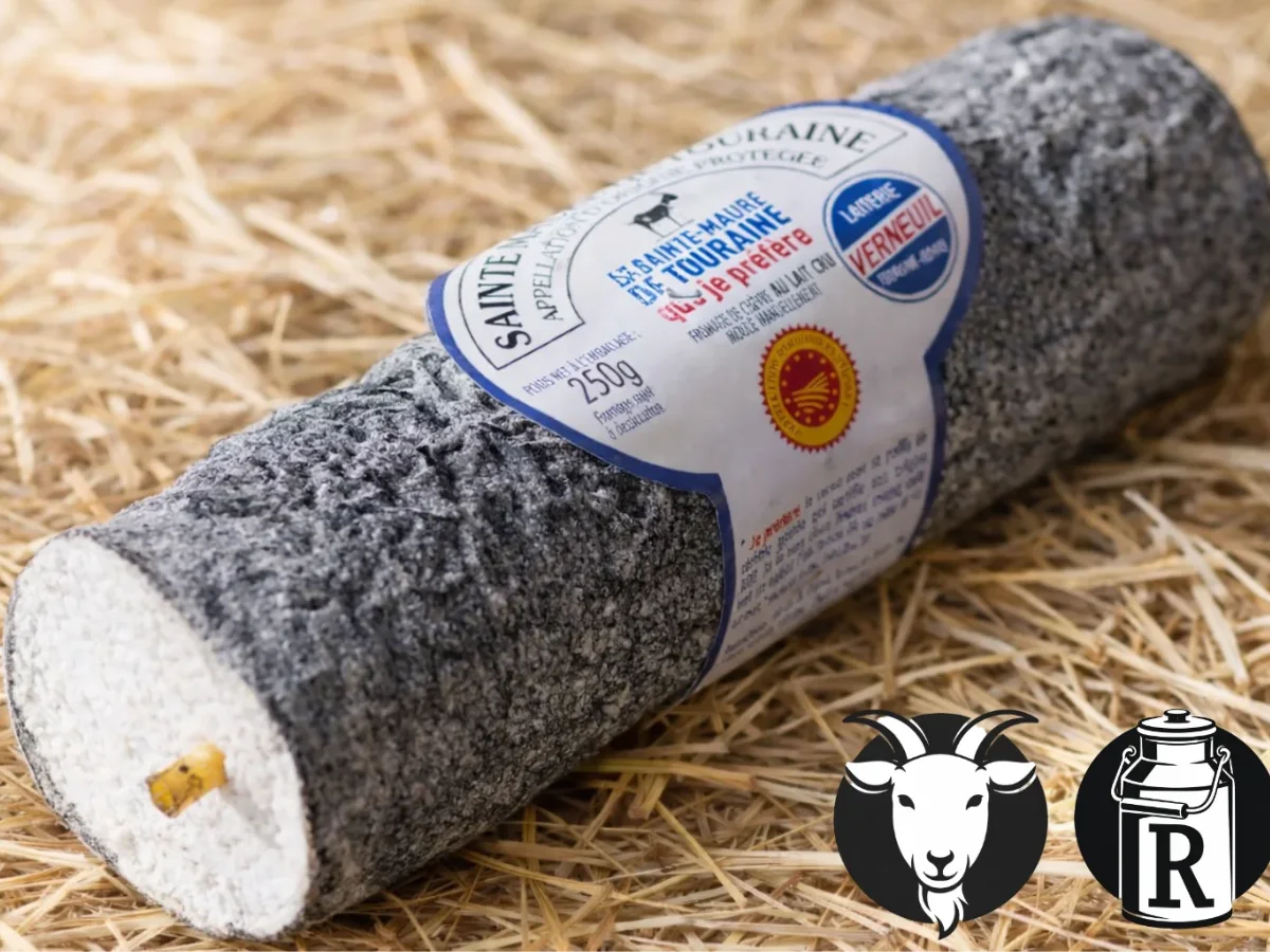 St. Maure de Touraine AOP Ziegenkäse aus Frankreich mit Ascherinde