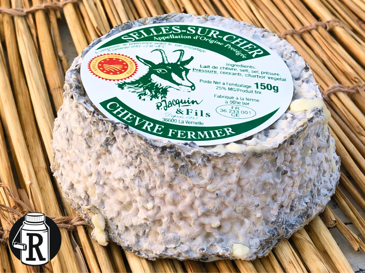 Selles sur Cher Ziegenkäse kleine runde Laibe mit Edelschimmel